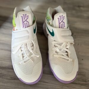 Kyrrie I - White and Purple Nike Shoes